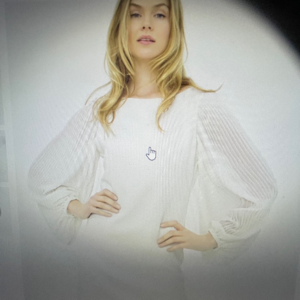 Chiffon Sleeve White Shift Dress